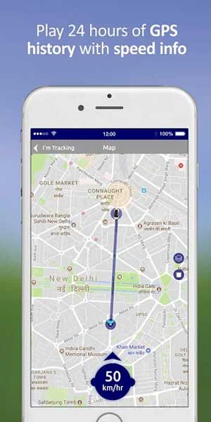 Letstrack sẽ ghi lại lịch sử GPS và cả thông tin về tốc độ di chuyển