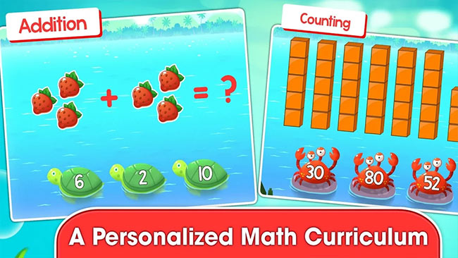 Ứng dụng học Toán tiếng Anh chuẩn Mỹ Monkey Math