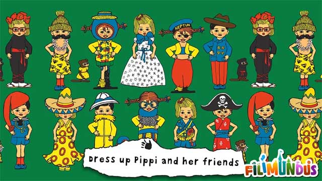 Mặc cho Pippi Tất dài và bạn bè của cô bé nhiều bộ trang phục điên rồ và hài hước