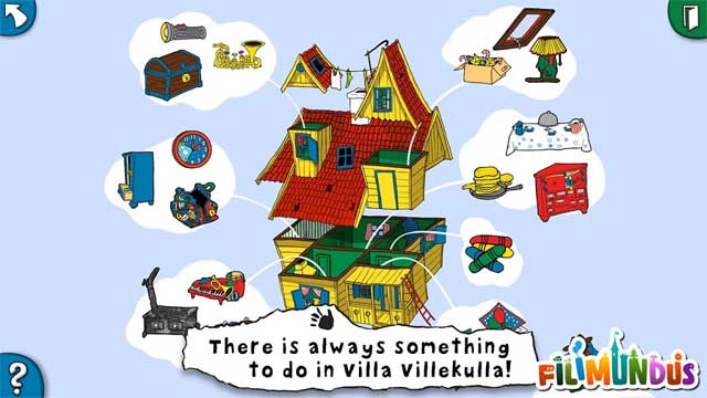 Luôn có rất nhiều hoạt động để trẻ khám phá trong các căn phòng của Pippi's Villa Villekulla