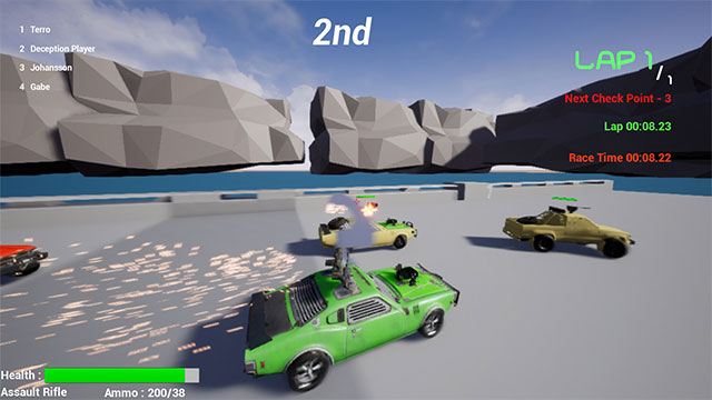 Game đua xe chiến đấu cực sung - Deep Race: Battle