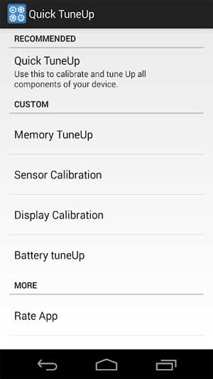 Quick TuneUp là ứng dụng hiệu chỉnh điện thoại hiệu quả cho thiết bị Android