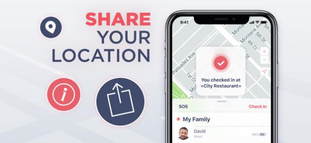 Chia sẻ vị trí của bạn bằng Safe24