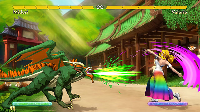 Đồ họa và giải đấu online là điểm cộng của game Fantasy Strike