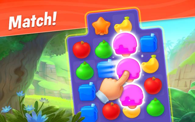 Game giải đố ghép hình match-3 thú vị 