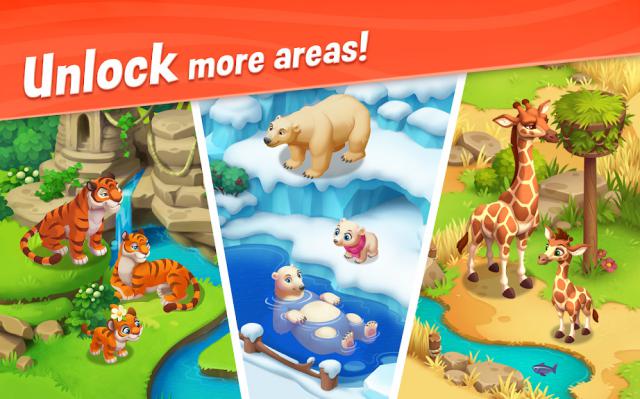 Mở khóa nhiều khu vực mới tuyệt đẹp trong game Wildscapes