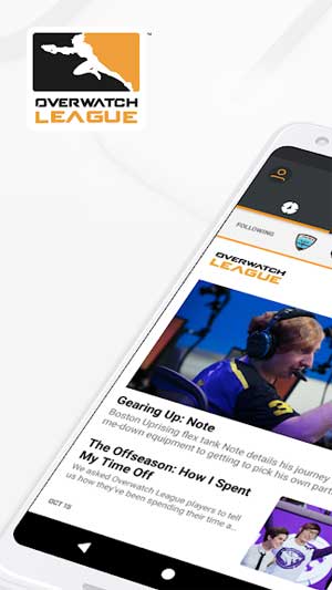 Overwatch League là  ứng dụng chính thức cho giải vô địch Overwatch