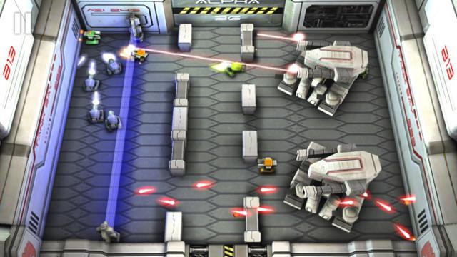 Bắn tia laze để phá hủy mọi thứ trong Tank Hero Laser Wars 