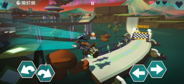 Vượt qua chướng ngại theo cách của bạn trong game Gravity Rider Zero