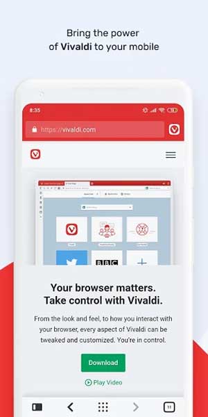 Mang sức mạnh của Vivaldi vào thiết bị của bạn