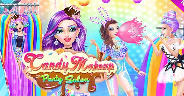 Giúp các cô gái có được vẻ ngoài ngọt ngào nhất trong game Candy Makeup Party Salon