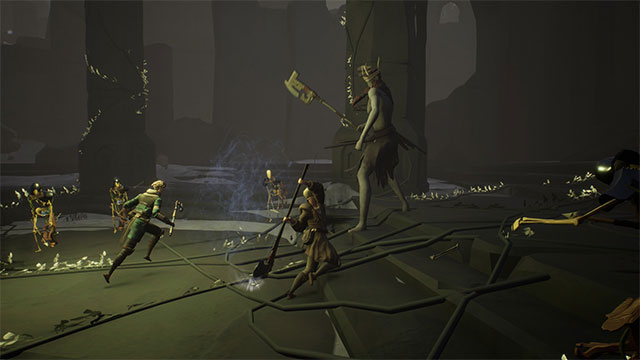 Chiến đấu chống lại quái vật hung tợn hoặc game thủ khác trong Ashen
