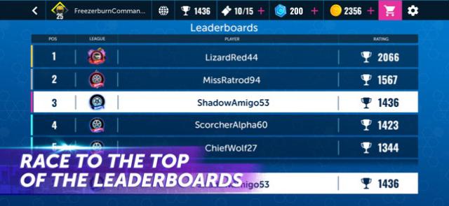 Nỗ lực leo lên vị trí đầu bảng xếp hạng trong game tốc độ hấp dẫn này