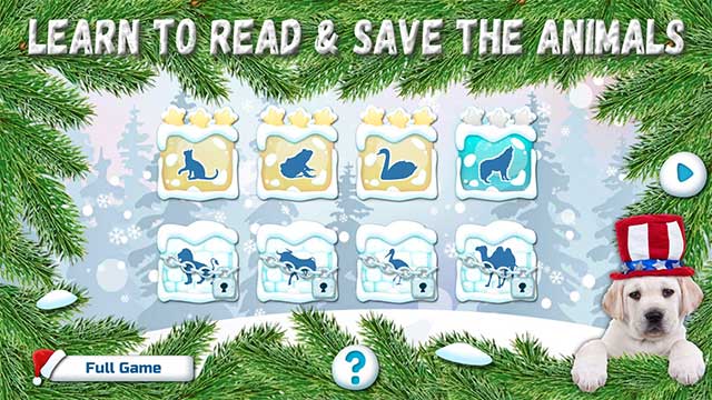 Learn to Read and Save the Animals cung cấp các bài học có độ khó tăng dần
