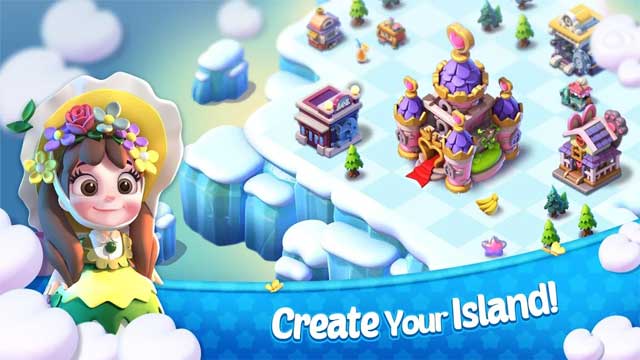 Tạo ra hòn đảo mơ ước của riêng bạn trong game xây dựng Mergical cho Android