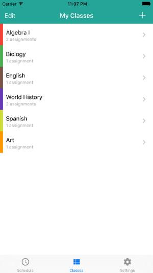Quản lý bài tập của các môn học khác nhau
