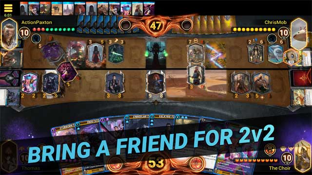 Mythgard có nhiều chế độ chơi đa dạng: Solo, 1v1 hoặc 2v2