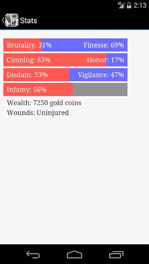 Choice of the Dragon Android có rất nhiều tình huống ly kỳ