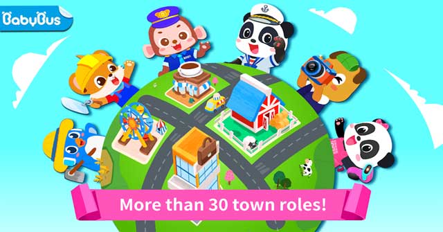 Trải nghiệm nhiều công việc khác nhau trong thị trấn Baby Panda's Town: Life cho Android