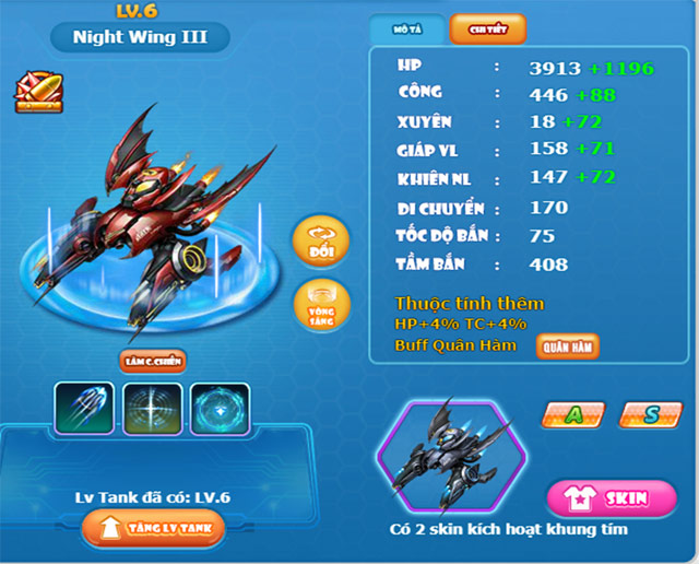 Tank mới Night Wing