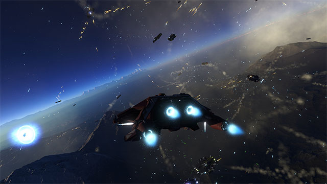 Điều khiển tàu không gian khám phá và chiến đấu trong Infinity: Battlescape