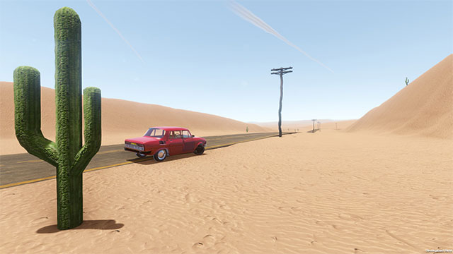 The Long Drive đưa bạn vào hành trình đua xe dài vô tận trên sa mạc