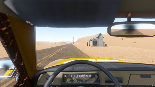 Chơi game The Long Drive ở góc nhìn thứ nhất trực quan