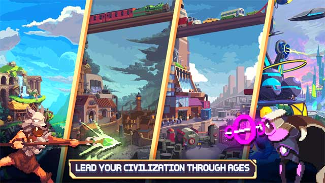 Phát triển nền văn minh của bạn qua từng thời kỳ lịch sử trong Cosmos Quest for Android