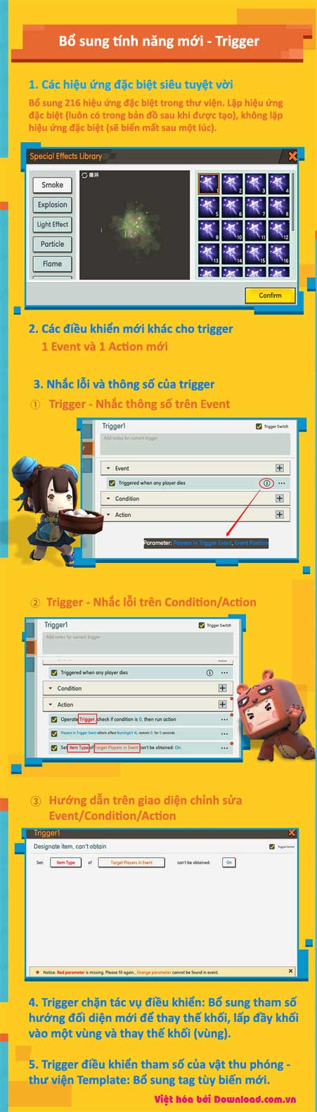 Trải nghiệm hiệu ứng siêu tuyệt vời chỉ có tại Mini World: Block Art 0.38