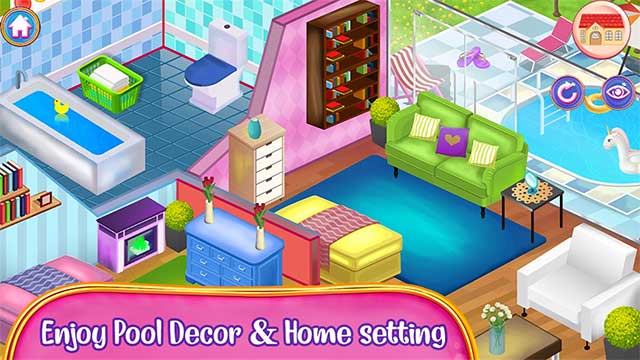 Thiết kế nội thất cho từng căn phòng trong game Design My Home