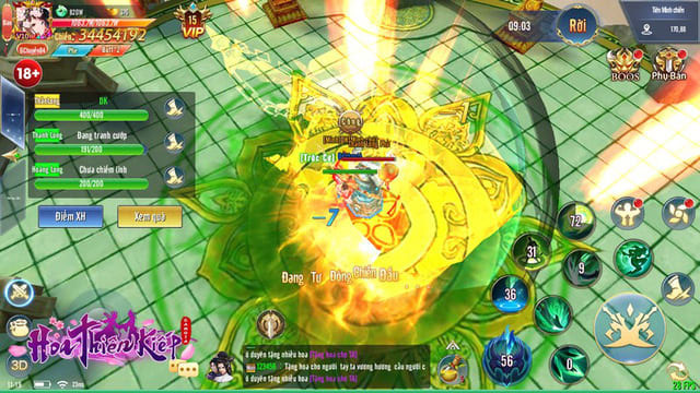 Hiệu ứng game đẹp mắt trong game Hoa Thiên Kiếp cho iOS