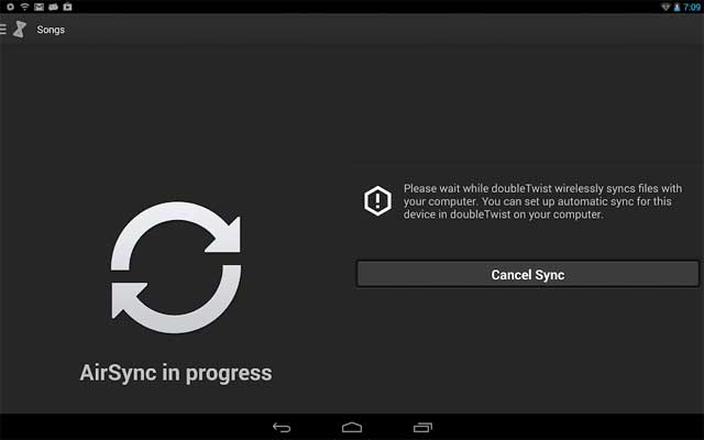 Air Sync for Android có thể đồng bộ nhạc tới các thiết bị khác mà không cần dây nối