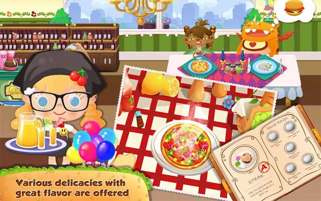 Rất nhiều món ăn ngon để bé chế biến trong Candy's Restaurant