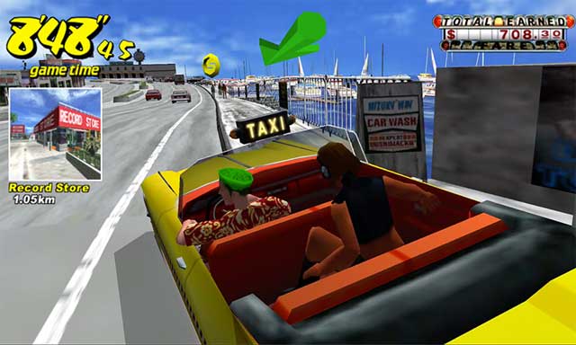 Trong Crazy Taxi Classic, chỉ những tài xế điên rồ nhất mới có cơ hội giành chiến thắng