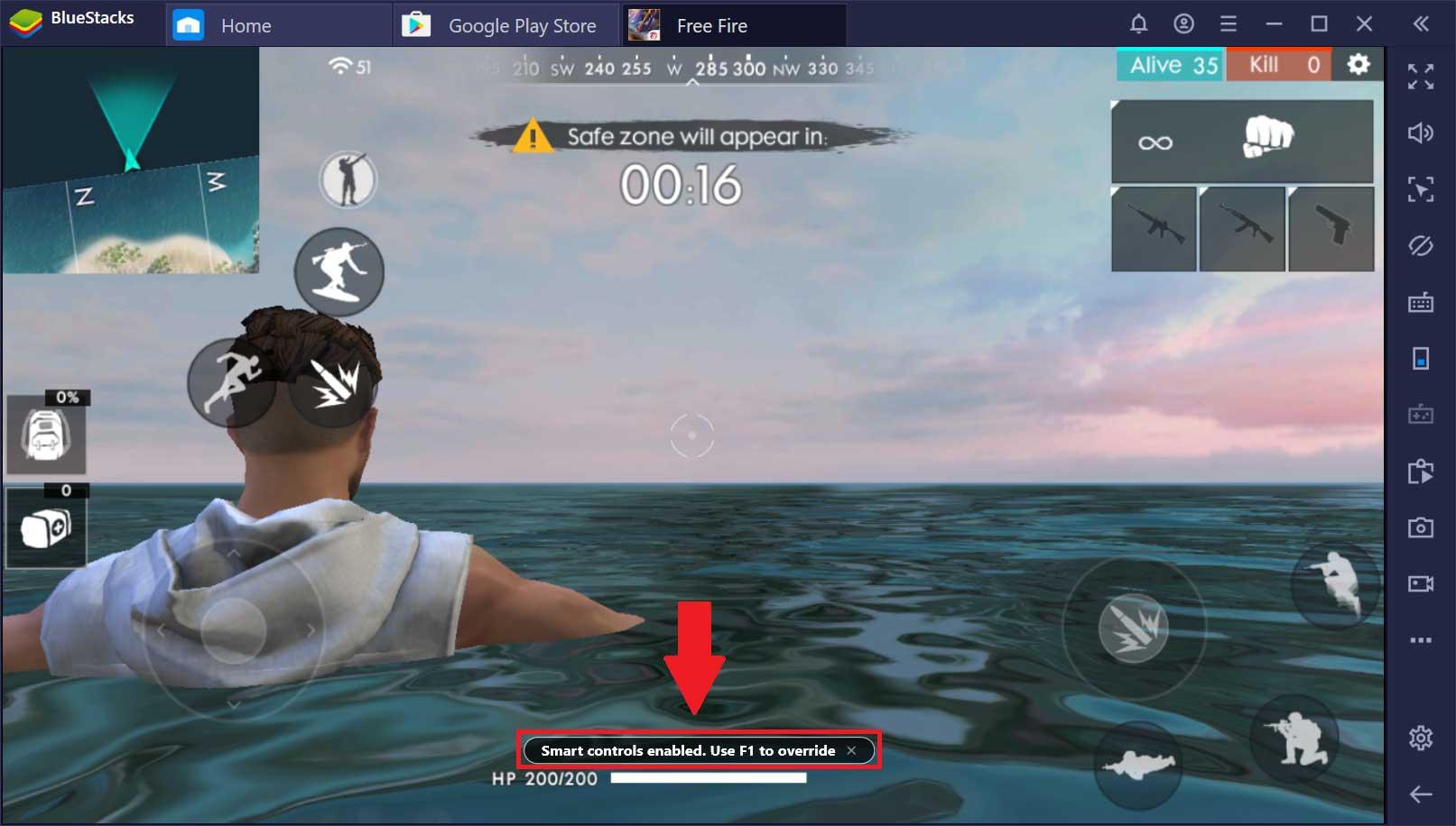 BlueStacks cải thiện điều khiển Free Fire