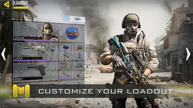 Tùy chỉnh vũ trang, dung mạo và sức khỏe trước lúc phi vào trận chiến nhập Call of Duty Mobile