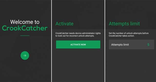 CrookCatcher cho Android2.0.84Ứng dụng chống trộm hoàn hảo trên Android