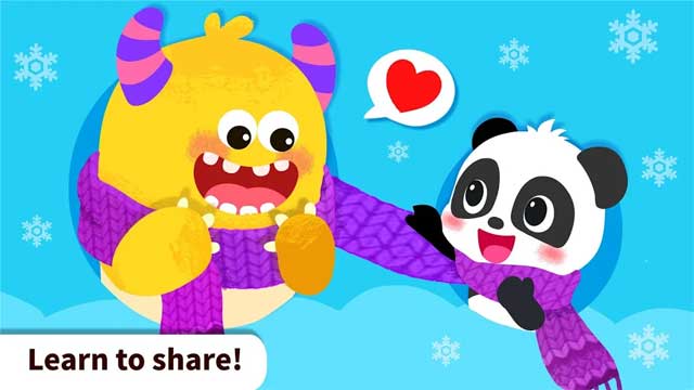 Học cách chia sẻ và giúp đỡ những người khác trong Little Panda's Monster Friends