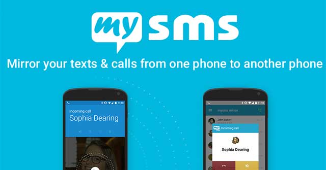 mySMS Mirror cho Android là app chuyển tiếp tin nhắn/cuộc gọi tuyệt vời