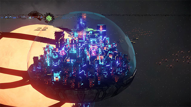 AI War II mô phỏng cuộc chiến không gian giữa nhiều phe phái, được điều khiển bằng trí thông minh nhân tạo