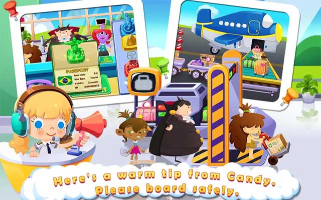 Tiếp viên mặt đất Candy đáng yêu nhiệt tình nhắc bạn về những gì cần làm