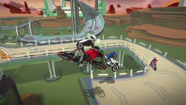 Né tránh mọi chướng ngại vật và đừng để bị ngã xe trong Gravity Rider Zero