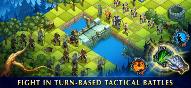 Tham gia các trận đánh chiến thuật theo lượt đặc sắc trong game Heroes Of War Magic 