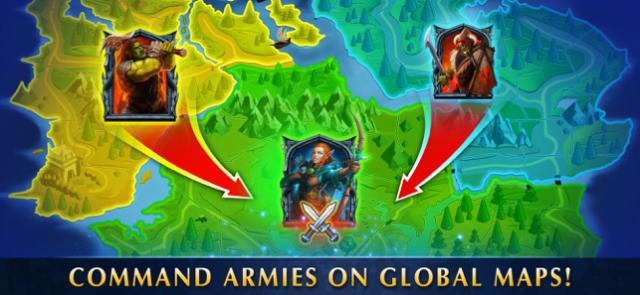 Dẫn dắt đội quân của mình chinh phục bản đồ thế giới của Heroes Of War Magic 
