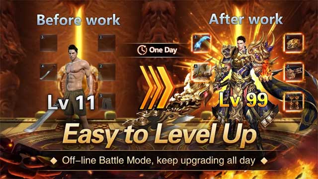 Dễ dàng nâng cấp anh hùng của bạn trong game Legend of Blades