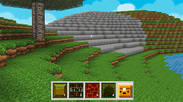 Thế giới mở rộng lớn trong game Crafting and Building Craft