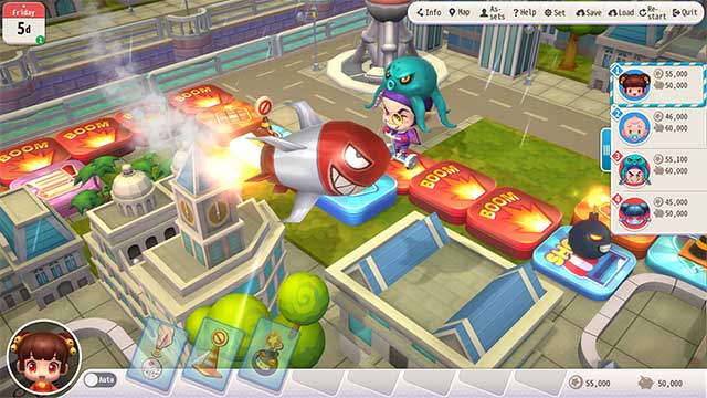 Thu thập thẻ bài trên bản đồ hoặc mua trong cửa hàng game RichMan 10