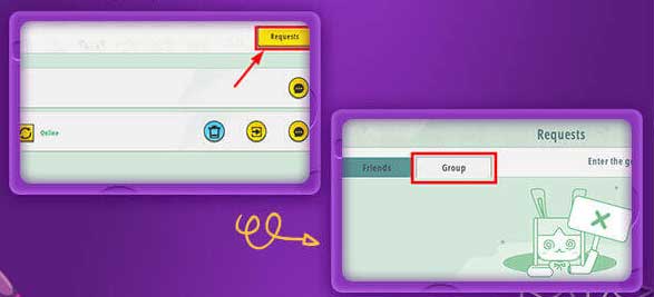 Gửi yêu cầu tham gia nhóm Mini World