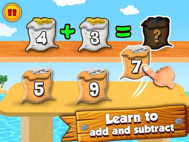 Học các phép cộng trừ thông qua nhiều mini game vui nhộn của Math Land