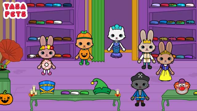 Thử nhiều bộ trang phục đa dạng trong Cửa hàng trang phục Halloween